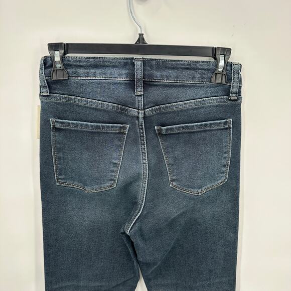 EVEREVE NWT High Rise EVER Straight Dark Wash Denim Jean // 00 - Picture 10 of 13